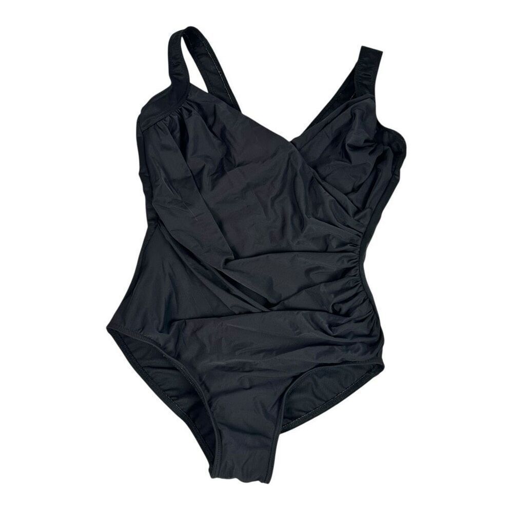 Miraclesuit 18W Black Slimming Underwire Swimsuit